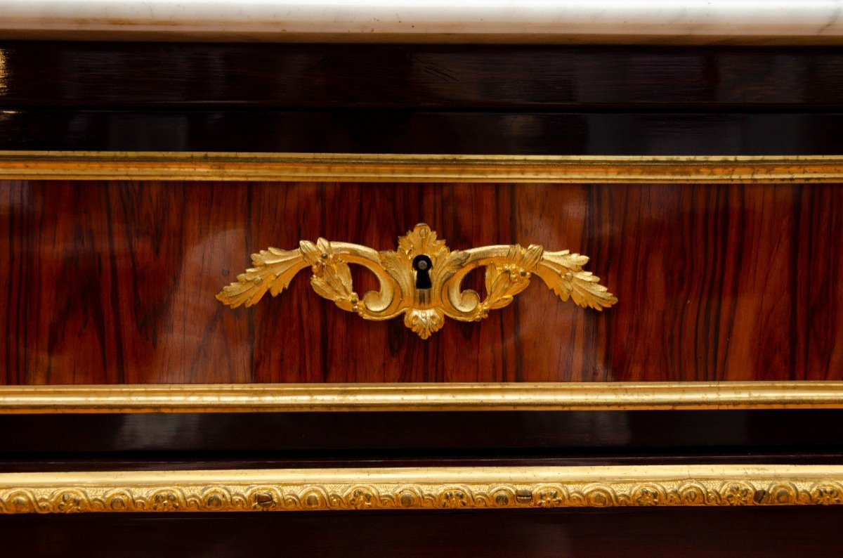Chest Of Drawers With Writing Desk, Monbro In Paris, Circa 1841-photo-5