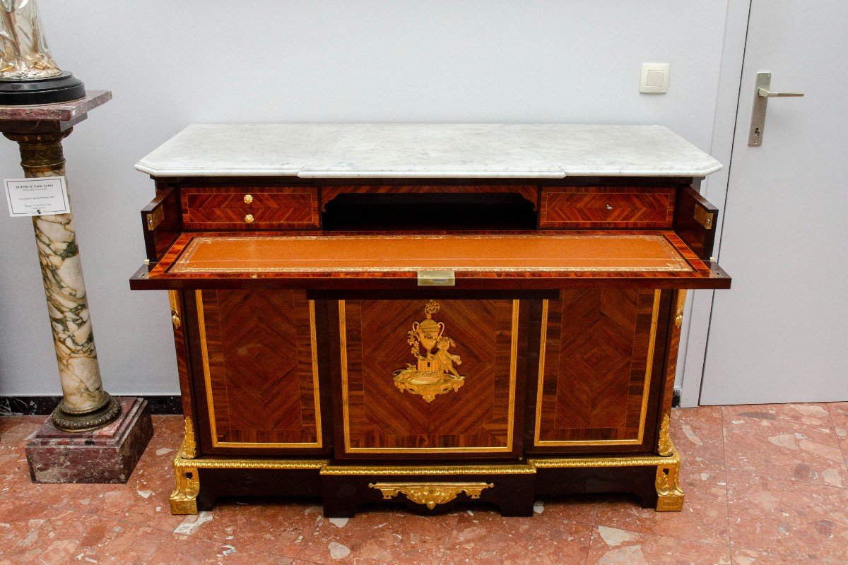 Chest Of Drawers With Writing Desk, Monbro In Paris, Circa 1841-photo-8