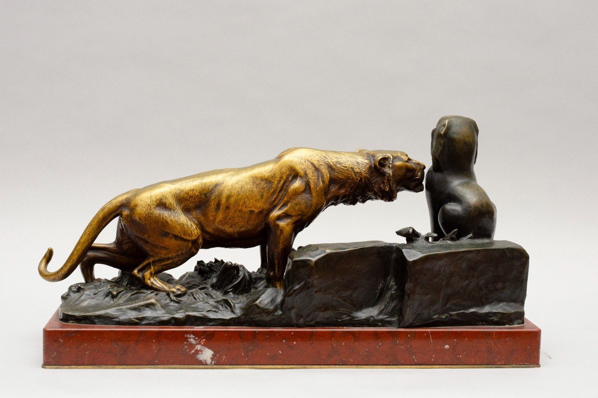 « Dans Les Ruines » Bronze, Gardet Georges (paris, 1863 - Paris, 1939)-photo-3