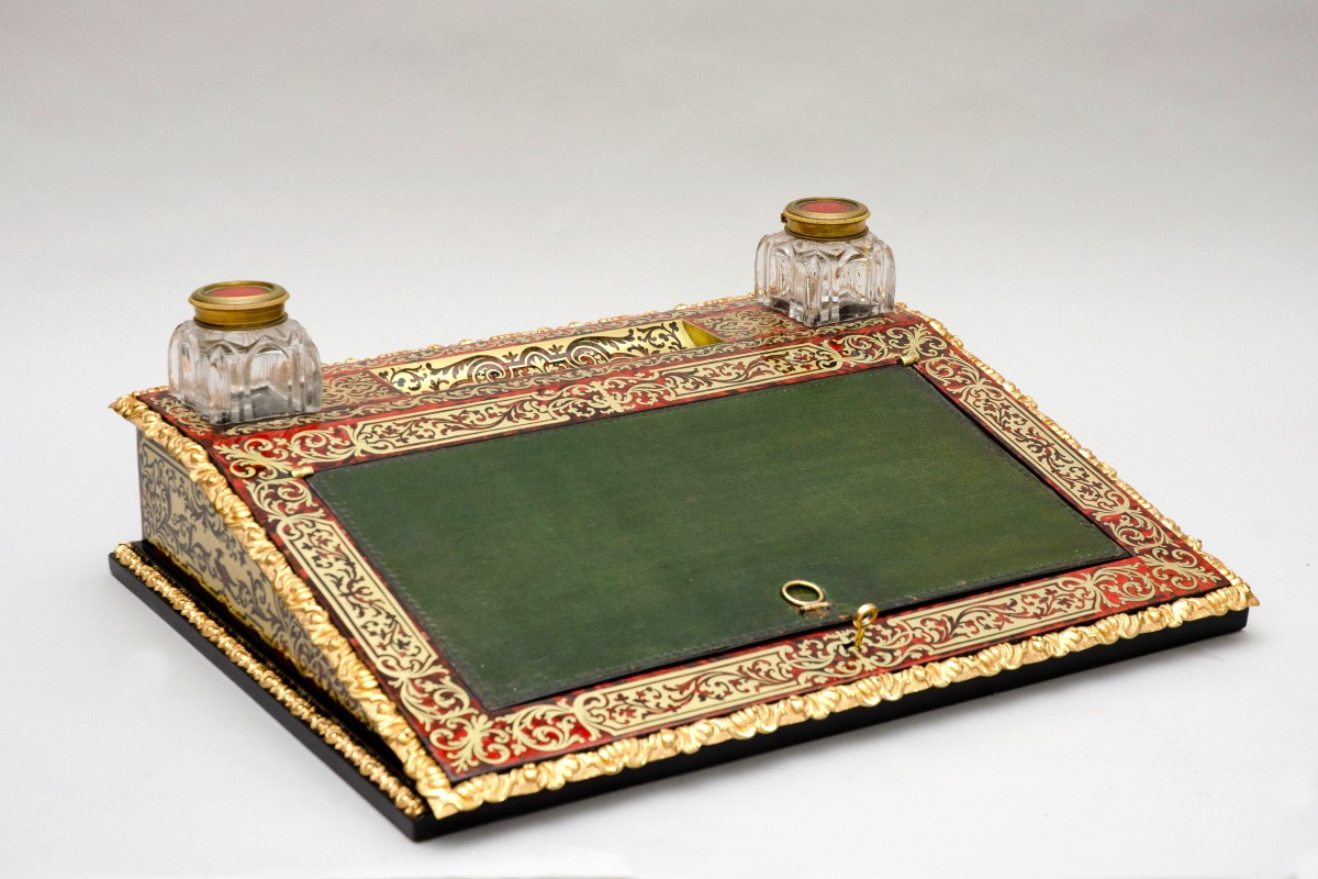 Grand écritoire En Marqueterie Boulle 19e Siècle