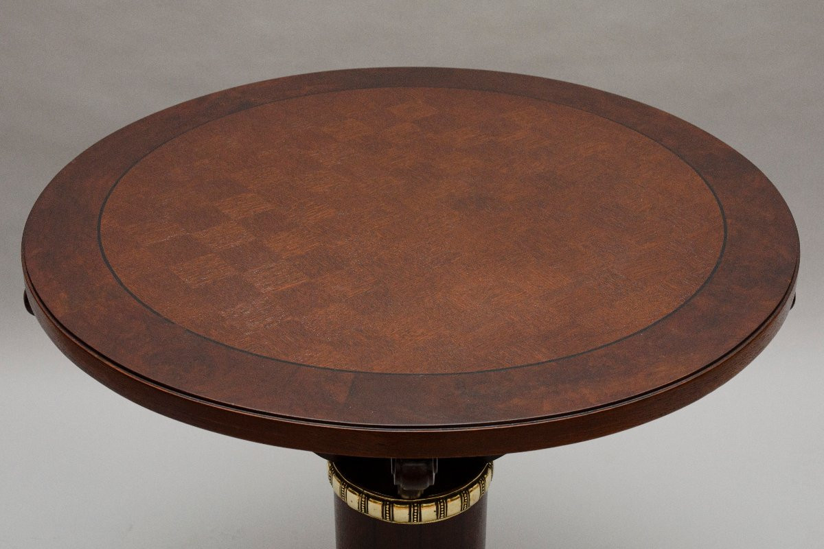 Art Deco Round Table, De Coene In Belgium-photo-2