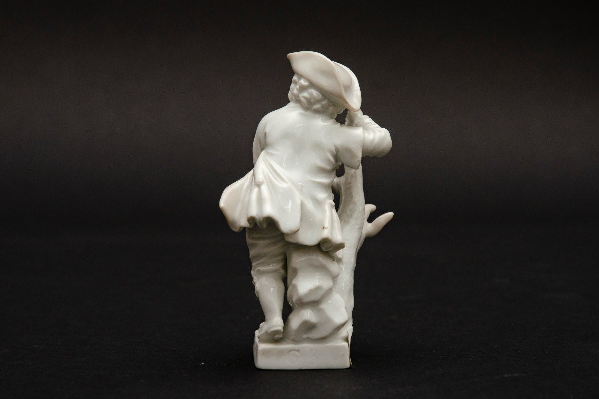 Jardinier en porcelaine blanche de Meissen, 18e siècle, Epoque Marcolini-photo-3
