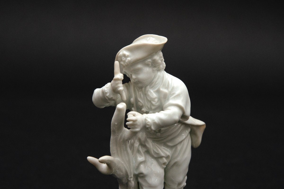 Jardinier en porcelaine blanche de Meissen, 18e siècle, Epoque Marcolini-photo-5