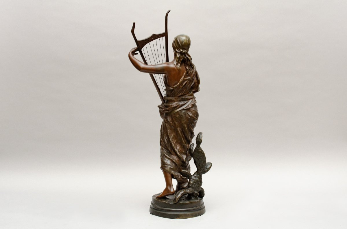 Orientalist Bronze "semiramis", Georges Coudray, Late 19th Century-photo-4