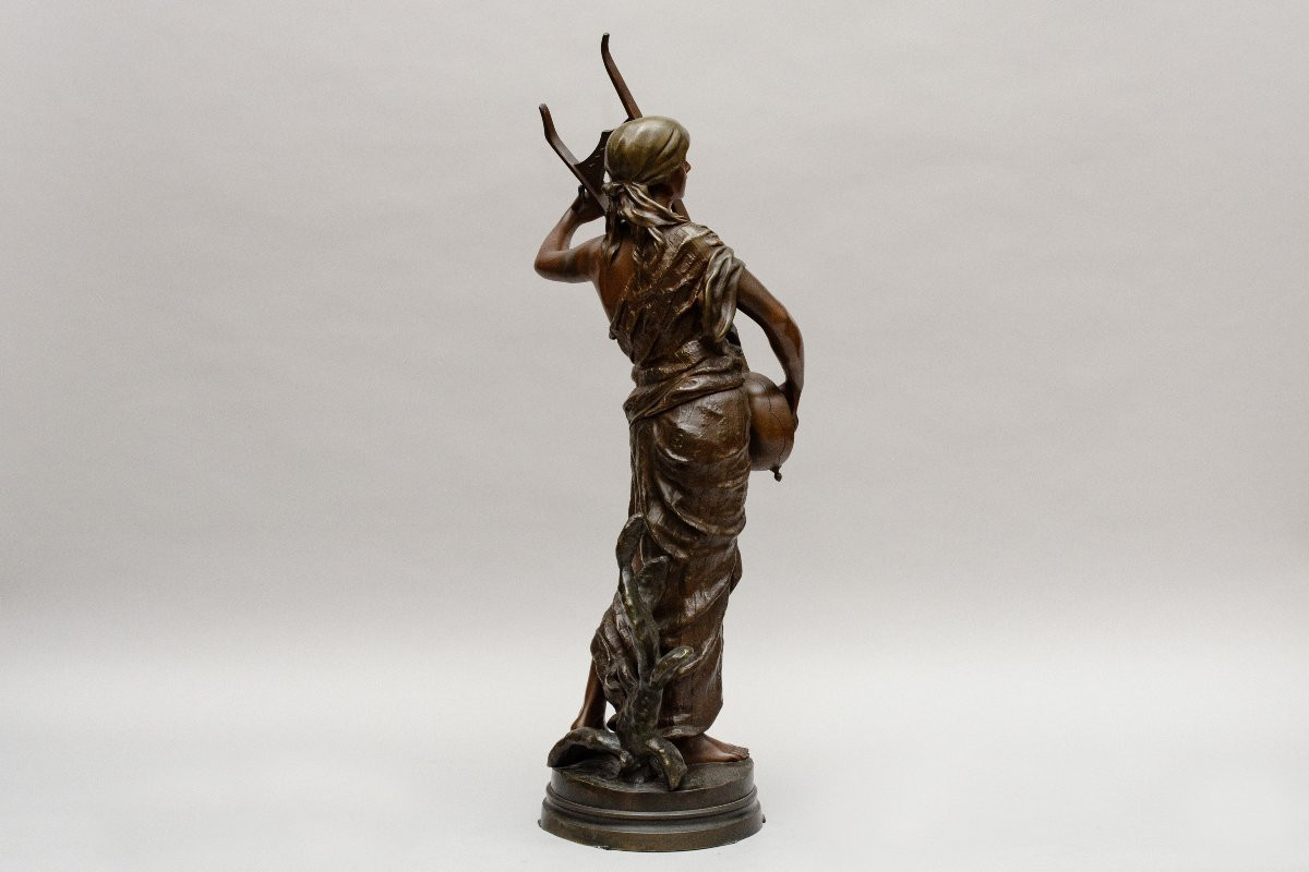 Orientalist Bronze "semiramis", Georges Coudray, Late 19th Century-photo-5