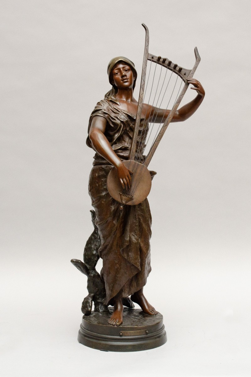 Orientalist Bronze "semiramis", Georges Coudray, Late 19th Century
