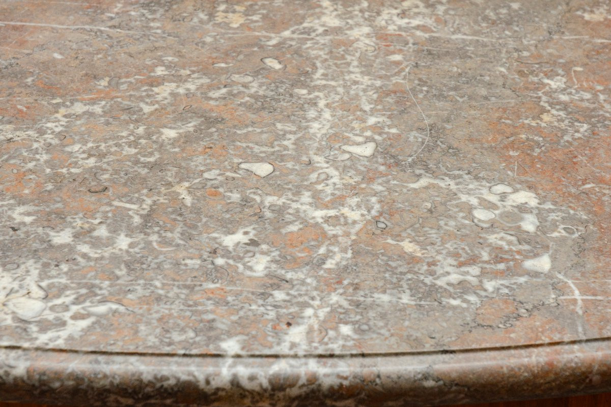 Small Louis XVI Commode In Wood Marquetry-photo-7