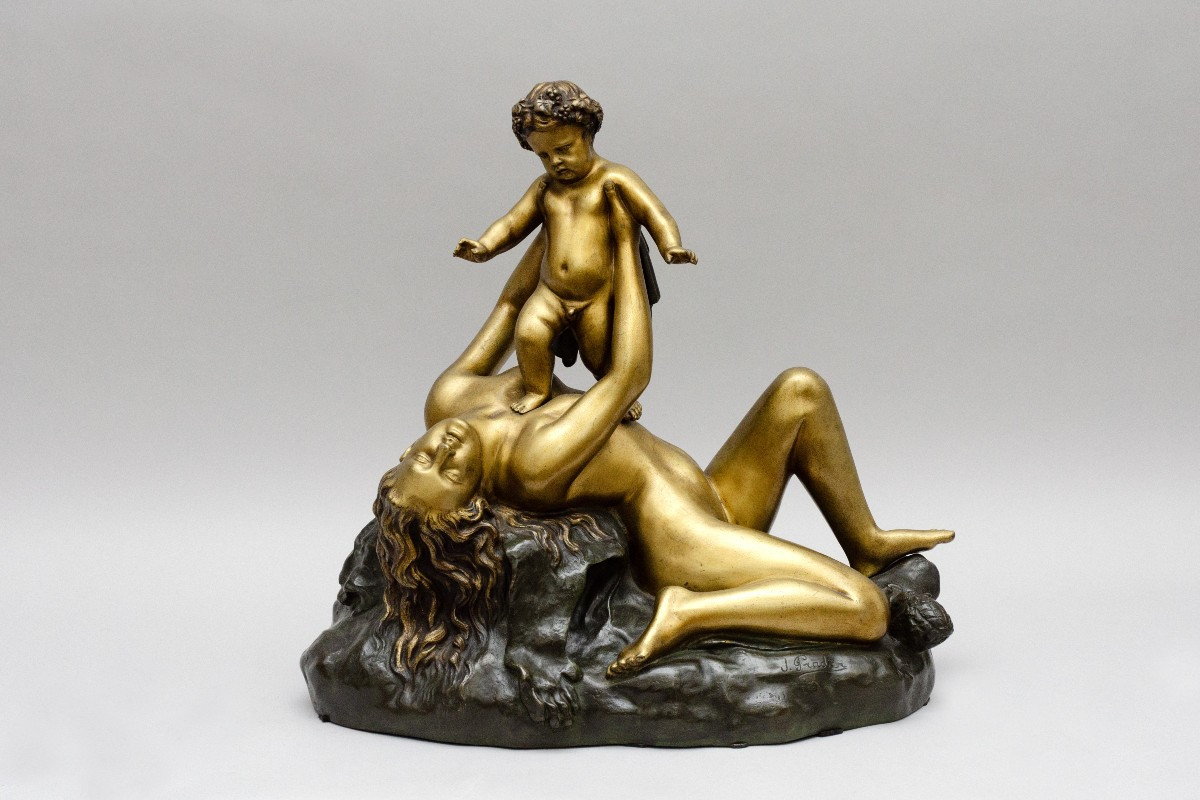 Bronze "Bacchus enfant", d'après James Pradier, 19e siècle