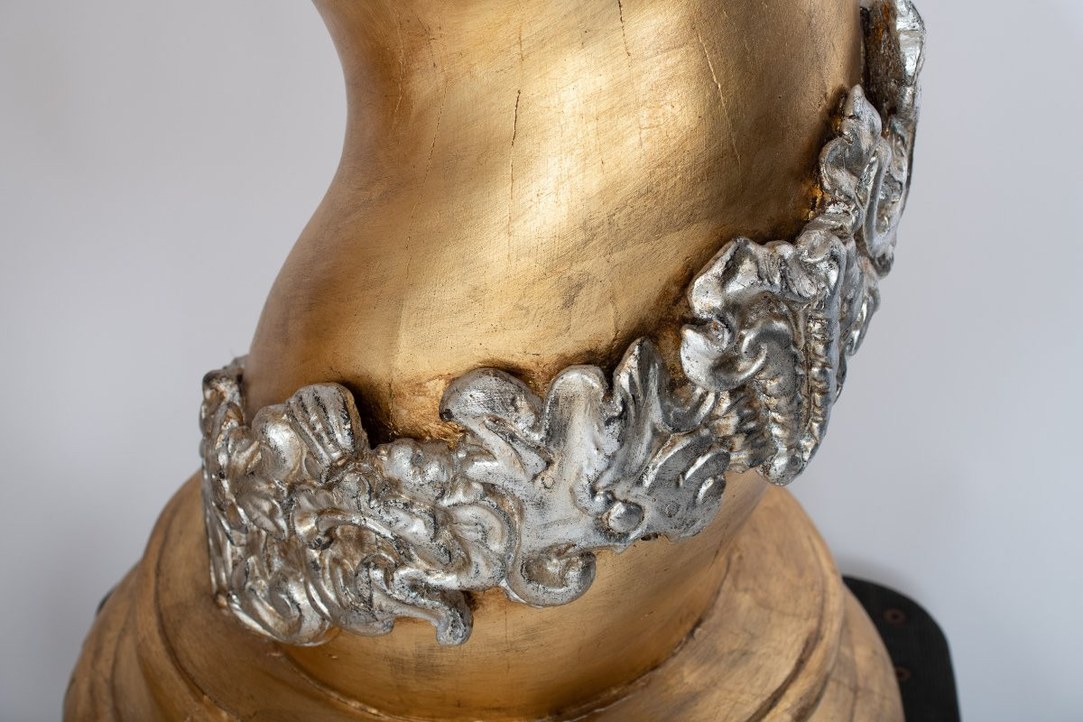 Grande paire de colonnes salomoniques, Italie 18e siècle-photo-7