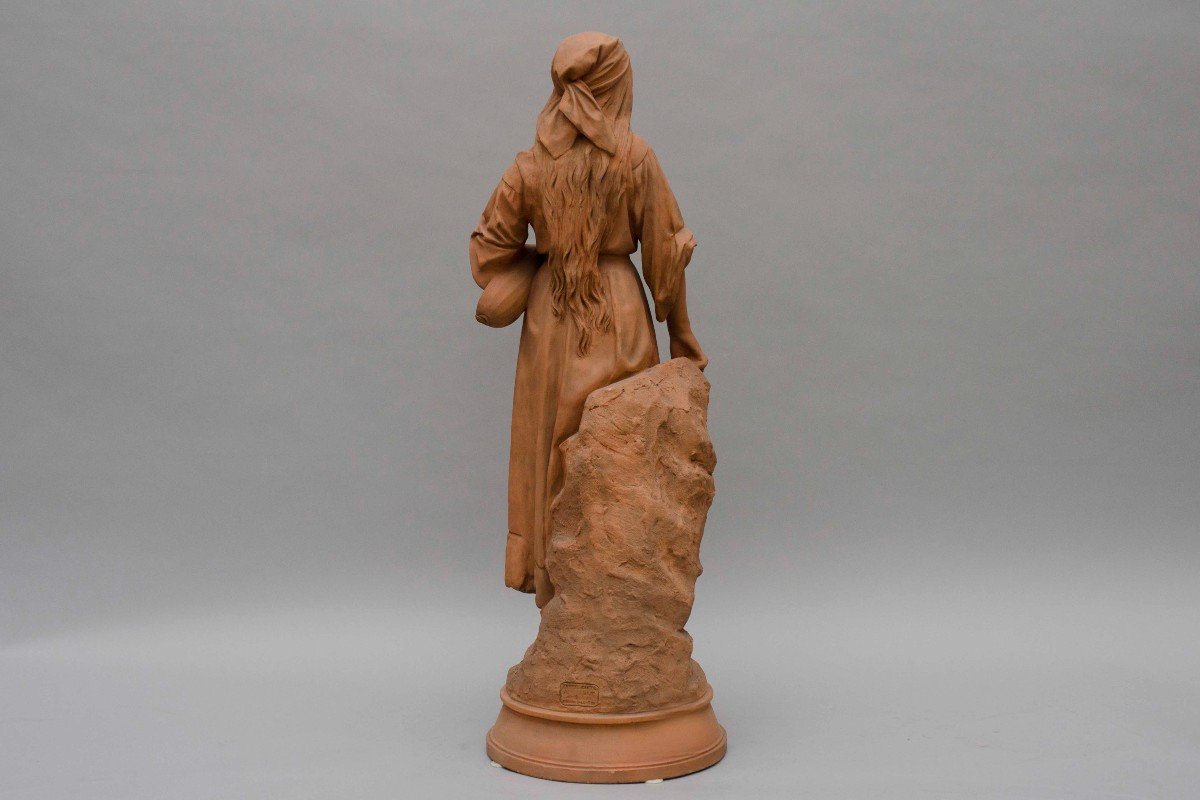 Terracotta "mignon", Alphonse Brault, Choisy-le-roi, Circa 1880, H86cm-photo-2