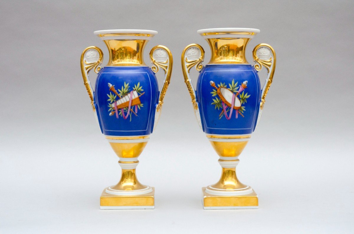 Paire De Petits Vases « Scènes D’auberge », France ou Russie 19e Siècle-photo-4