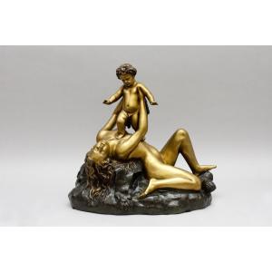 Bronze "Bacchus enfant", d'après James Pradier, 19e siècle