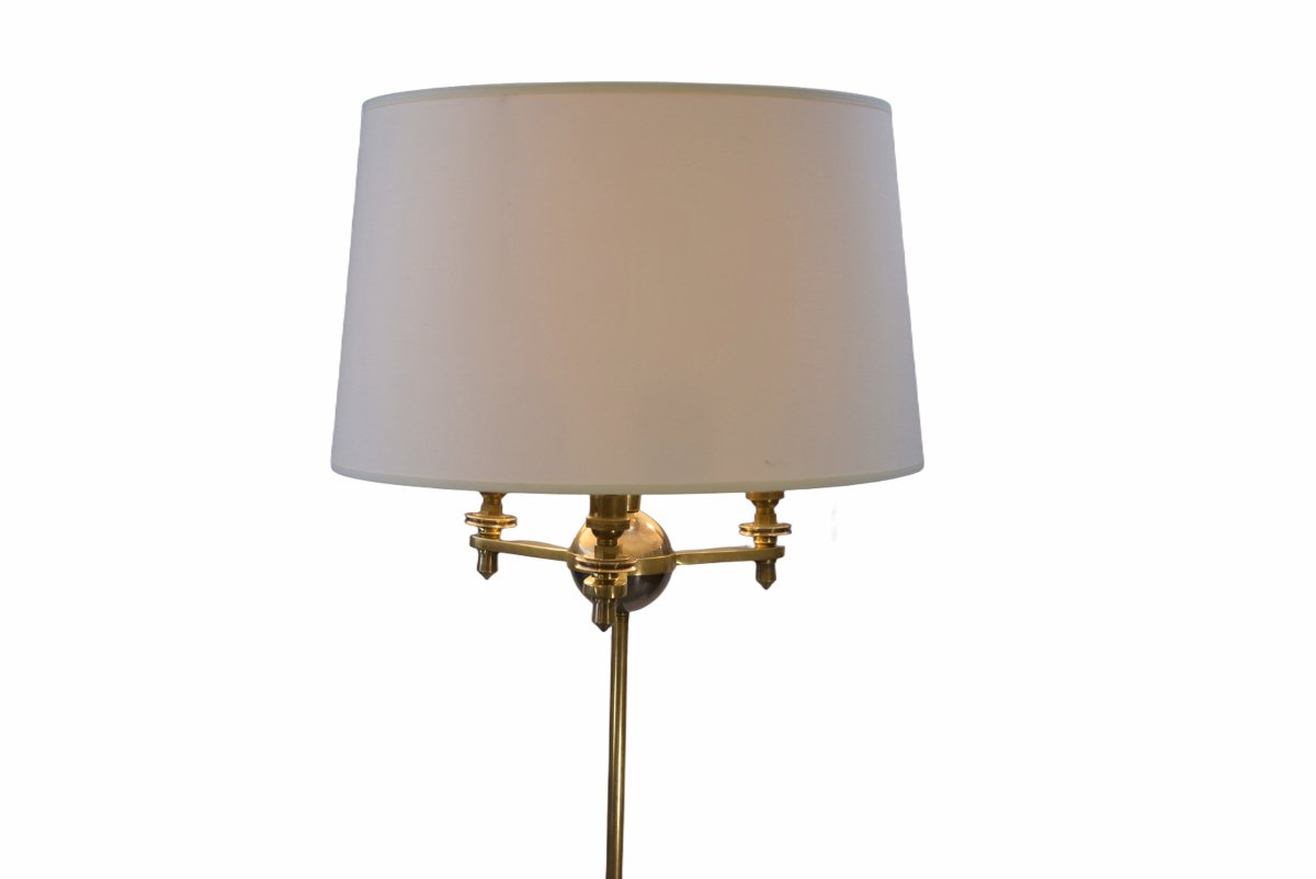 Neoclassical Floor Lamp By Henri Petitot For The Petitot Workshop Paris France 1930s-photo-3