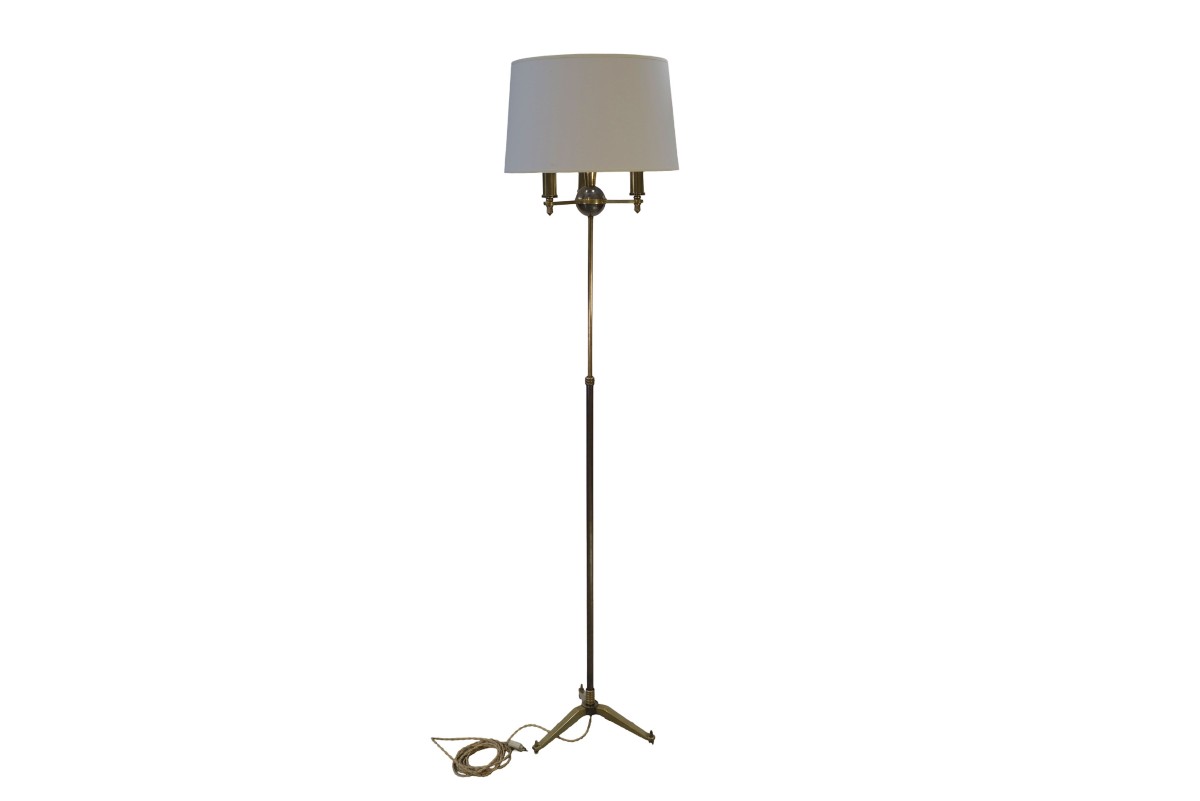 Neoclassical Floor Lamp By Henri Petitot For The Petitot Workshop Paris France 1930s