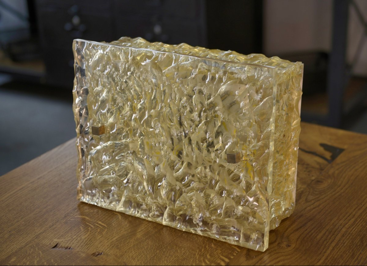 Resin Wall Light By Pierre Disderot For Dallux 1960s-photo-3