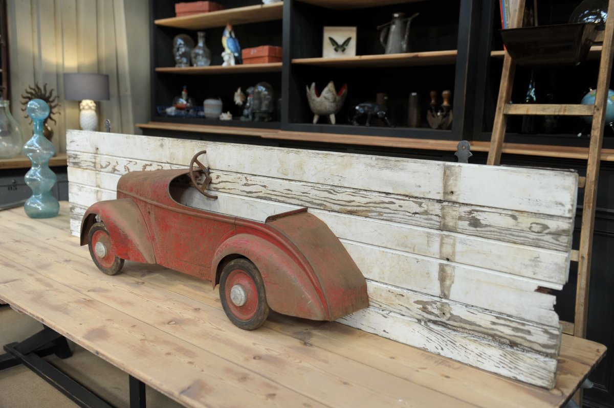 Ancienne Voiture jouet en tôle des années 1930-photo-2