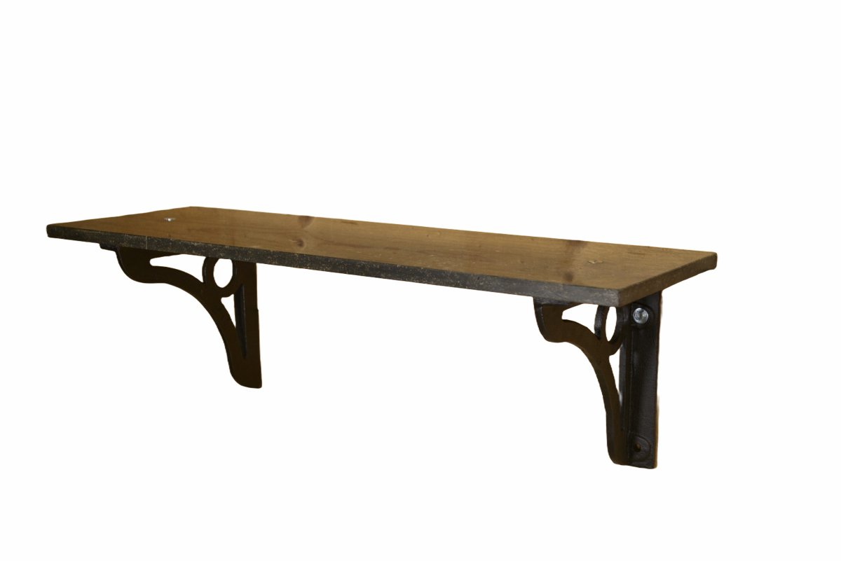 Cast Iron And Blue Stone Wall Console, France, 1950s-photo-2