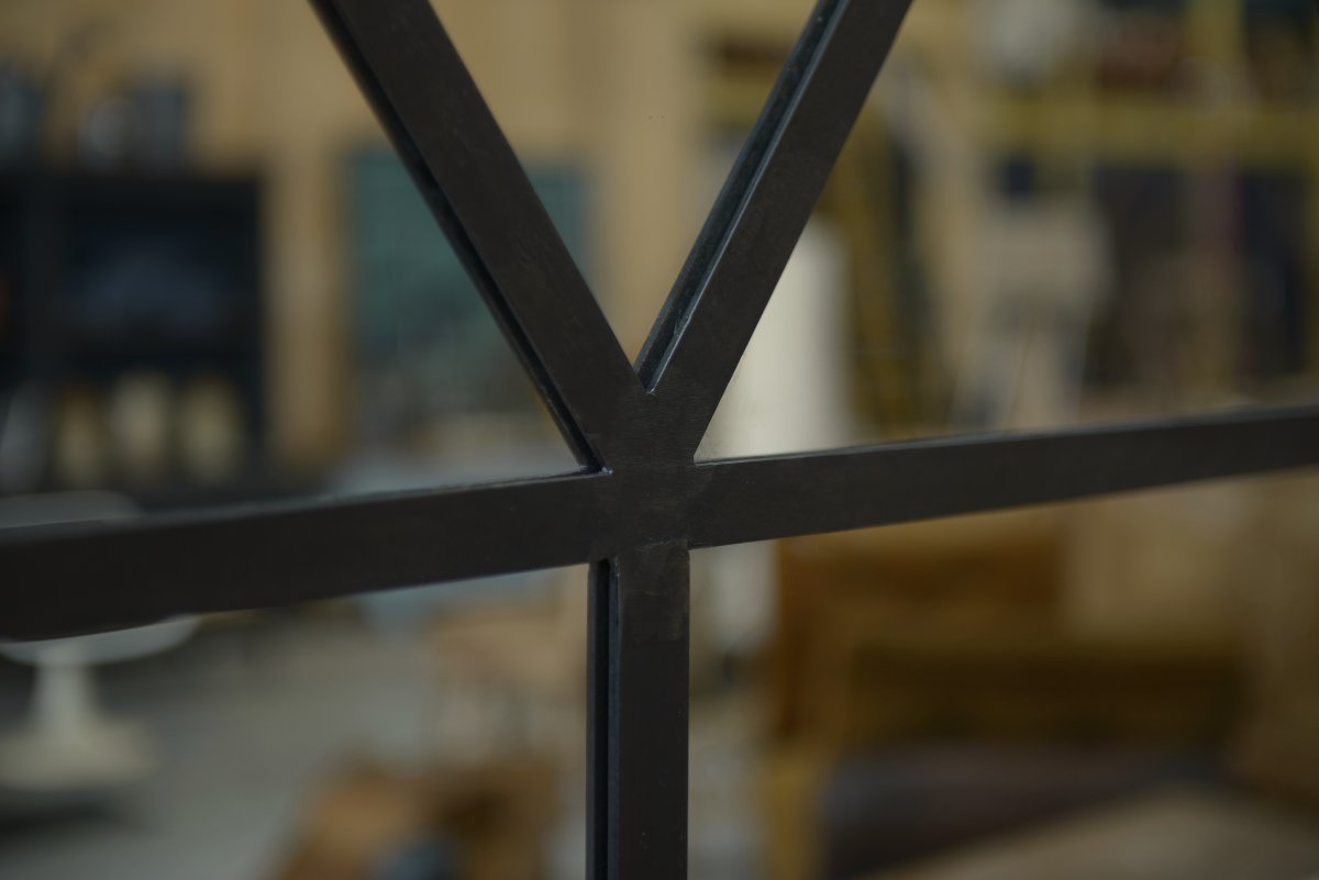 Large 1960s Industrial Mirror-photo-2