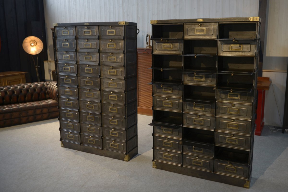 Pair Of Strafor French Cabinets, Circa 1920s-photo-4