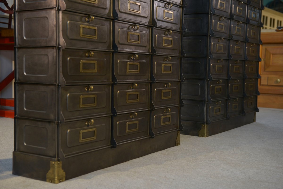 Pair Of Strafor French Cabinets, Circa 1920s-photo-1