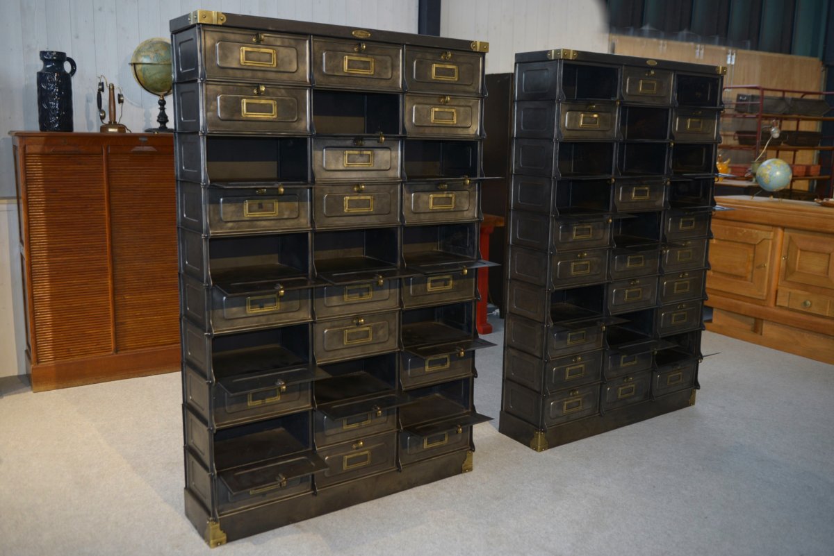 Pair Of Strafor French Cabinets, Circa 1920s-photo-3