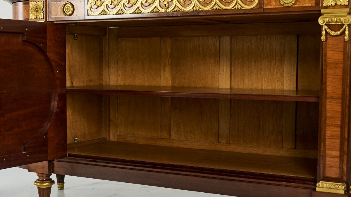 Louis XVI Style Sideboard Made Around 1830 By Maison Krieger-photo-6