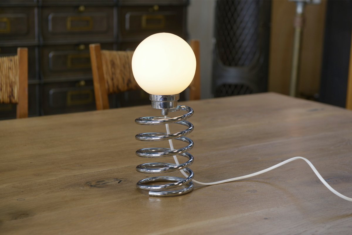 Paire de lampes design modèle Spring par Ingo Maurer XXème-photo-3