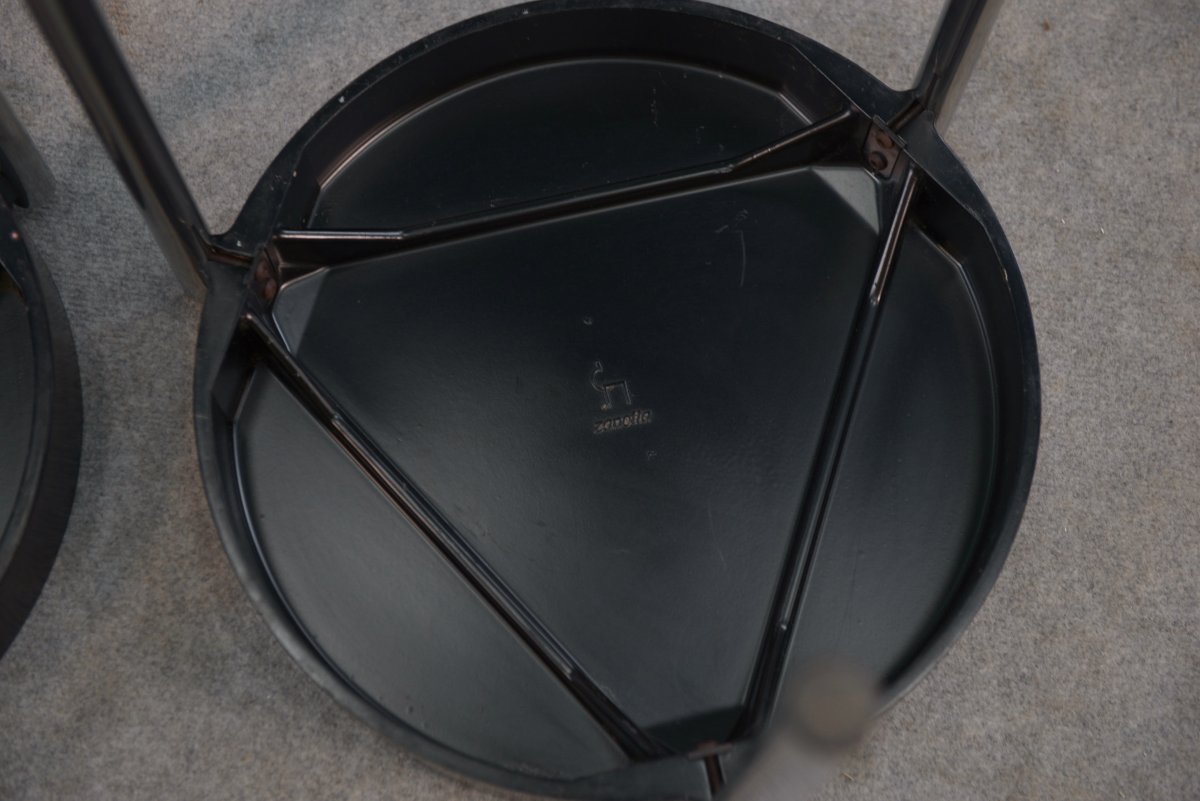 Paire de tables d'appoint par Tavolino Brighella pour Zanotta 1980's-photo-3