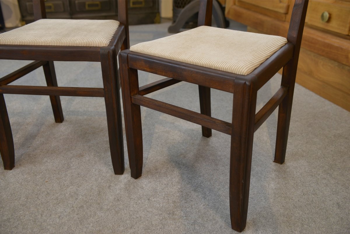 Ensemble de 6 chaises par Pierre Cruege 1960's-photo-1