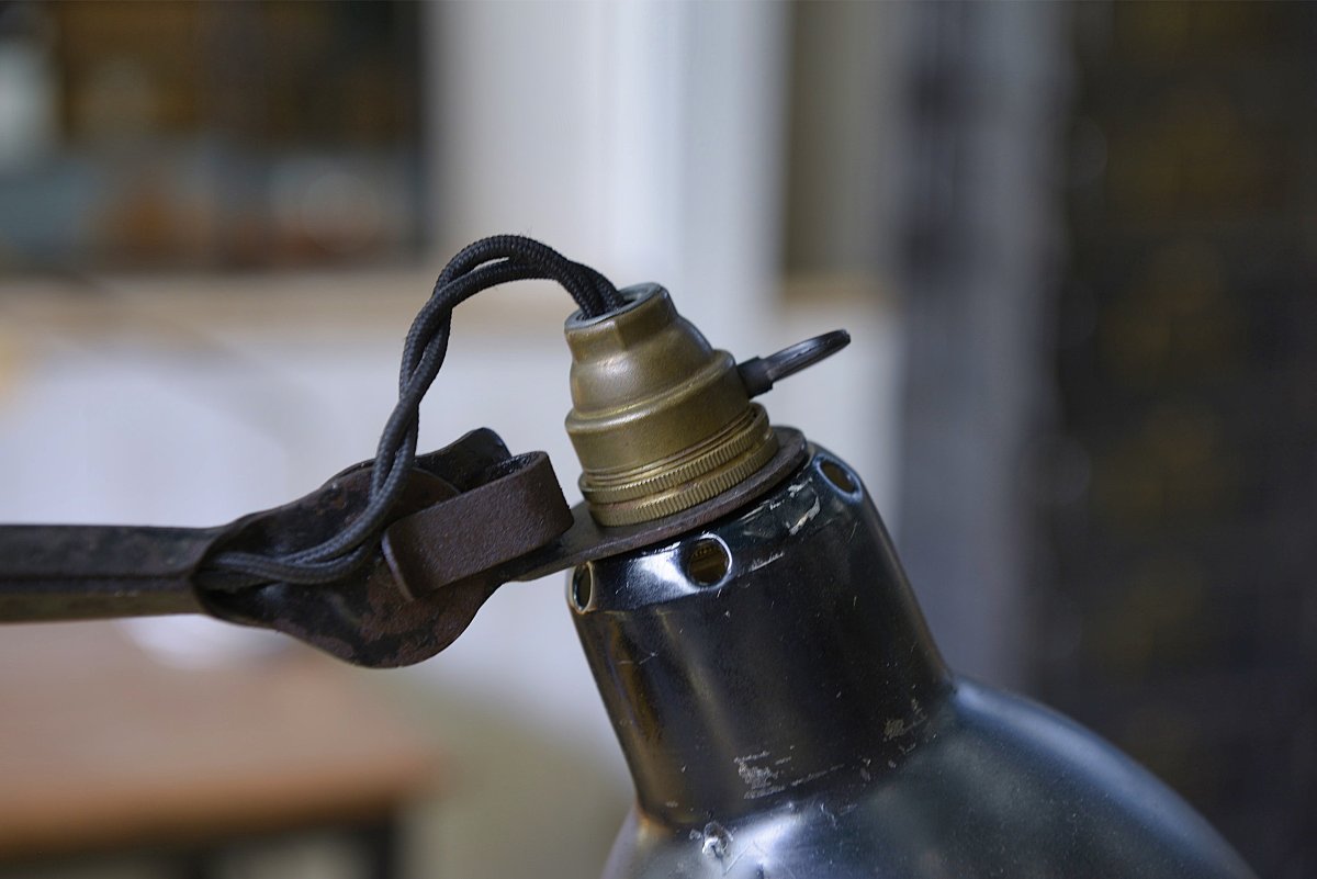 Emblématique lampe Gras édition Ravel par Bernard-Albin Gras 1930's-photo-3