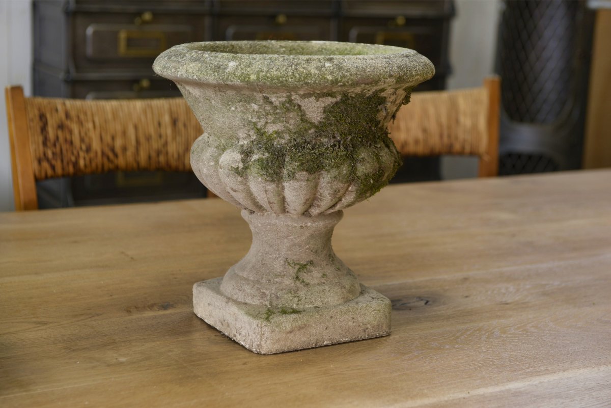 Pair Of Medici Vases In Reconstituted Stone, 20th Century-photo-3