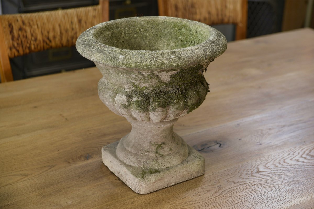 Pair Of Medici Vases In Reconstituted Stone, 20th Century-photo-4