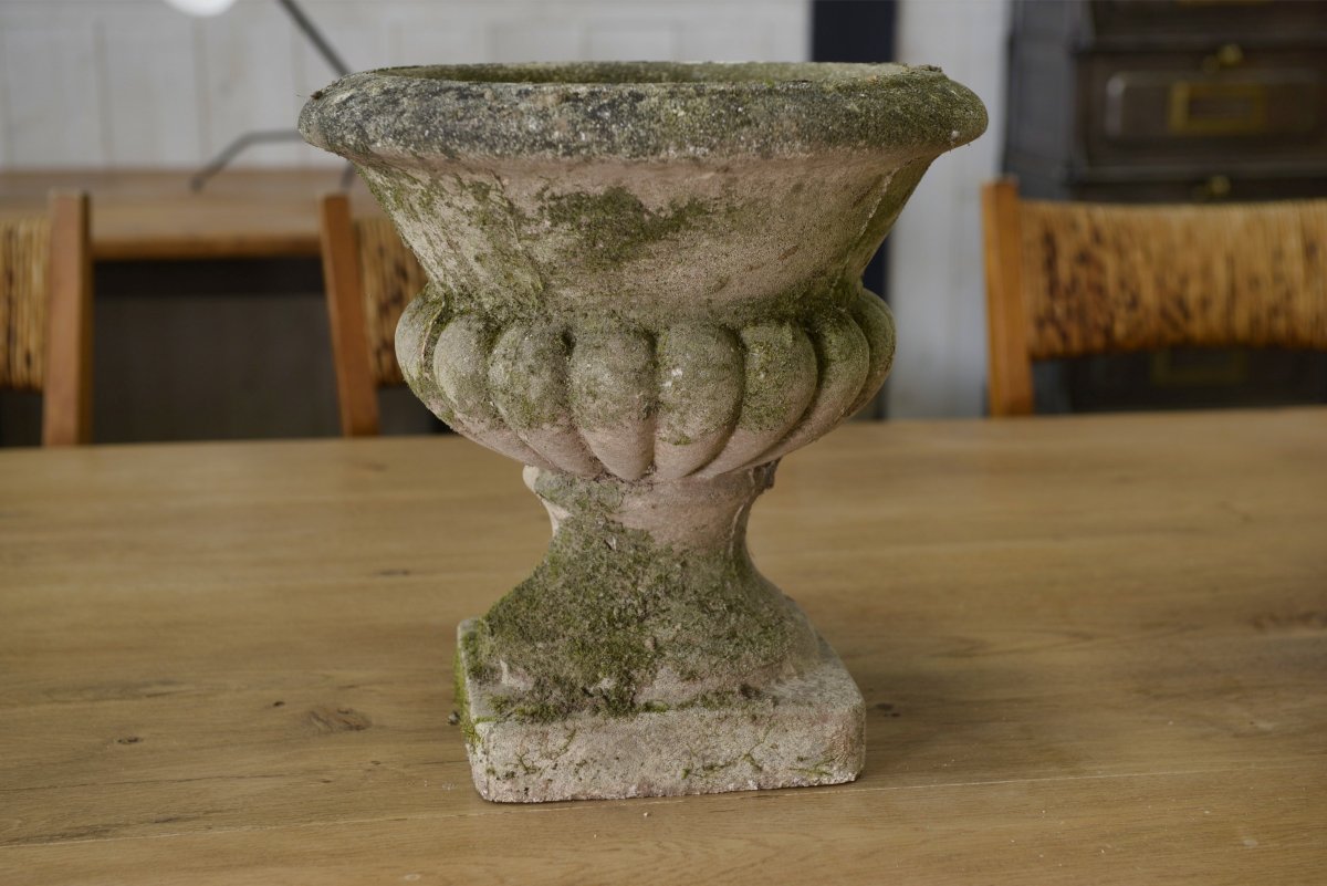 Pair Of Medici Vases In Reconstituted Stone, 20th Century-photo-5