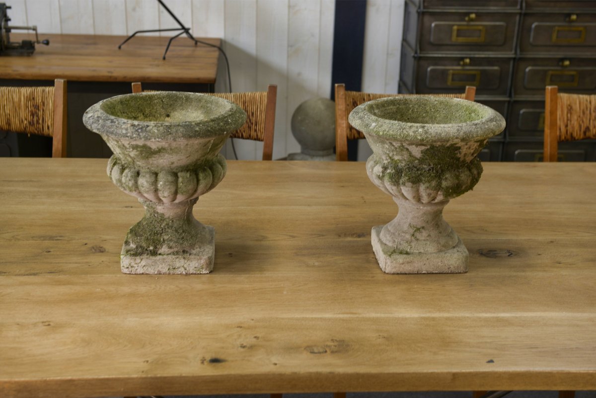 Pair Of Medici Vases In Reconstituted Stone, 20th Century-photo-7