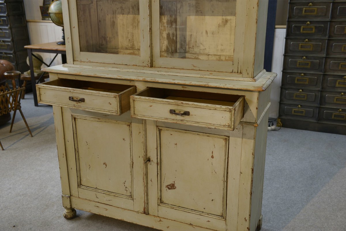 1960s Grey Patinated 2-part Sideboard-photo-2