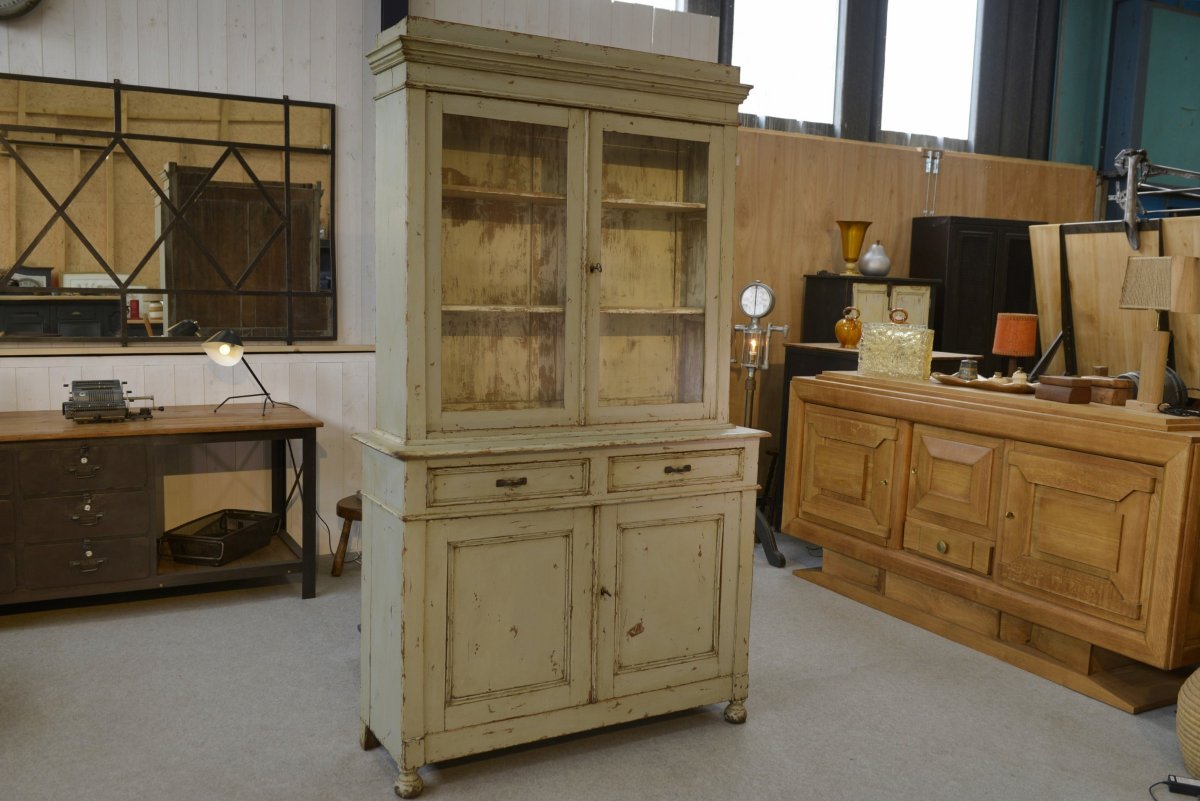 1960s Grey Patinated 2-part Sideboard-photo-2