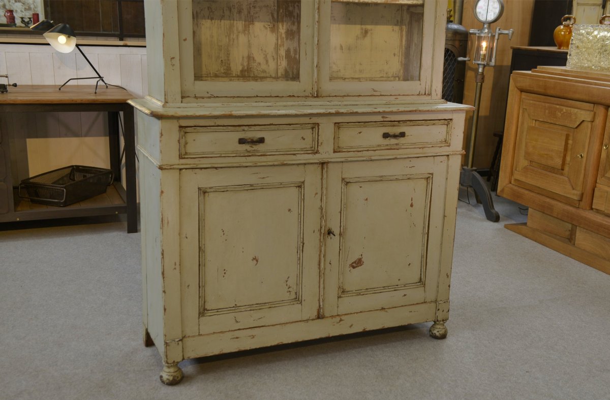 1960s Grey Patinated 2-part Sideboard-photo-3