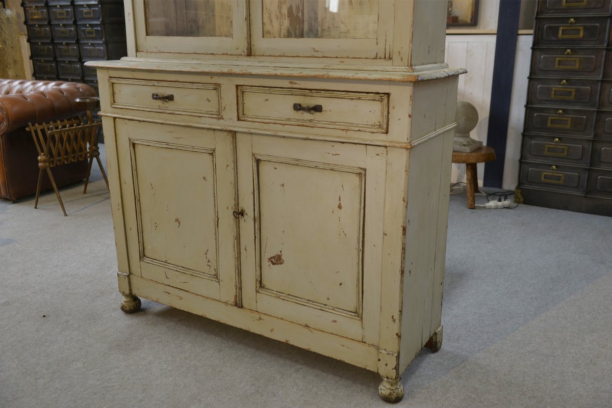 1960s Grey Patinated 2-part Sideboard-photo-4
