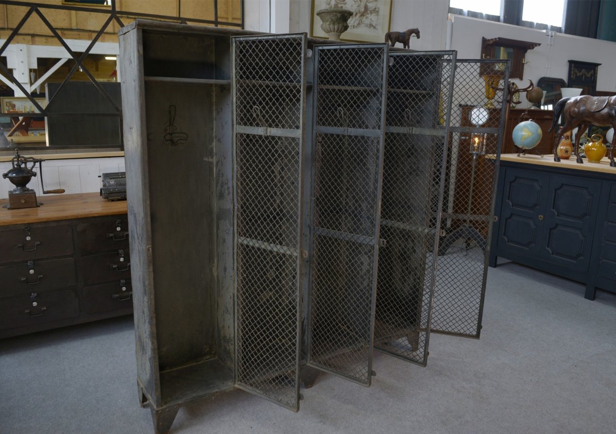 Old Patinated Ghent Locker Room From The 1930s-photo-2