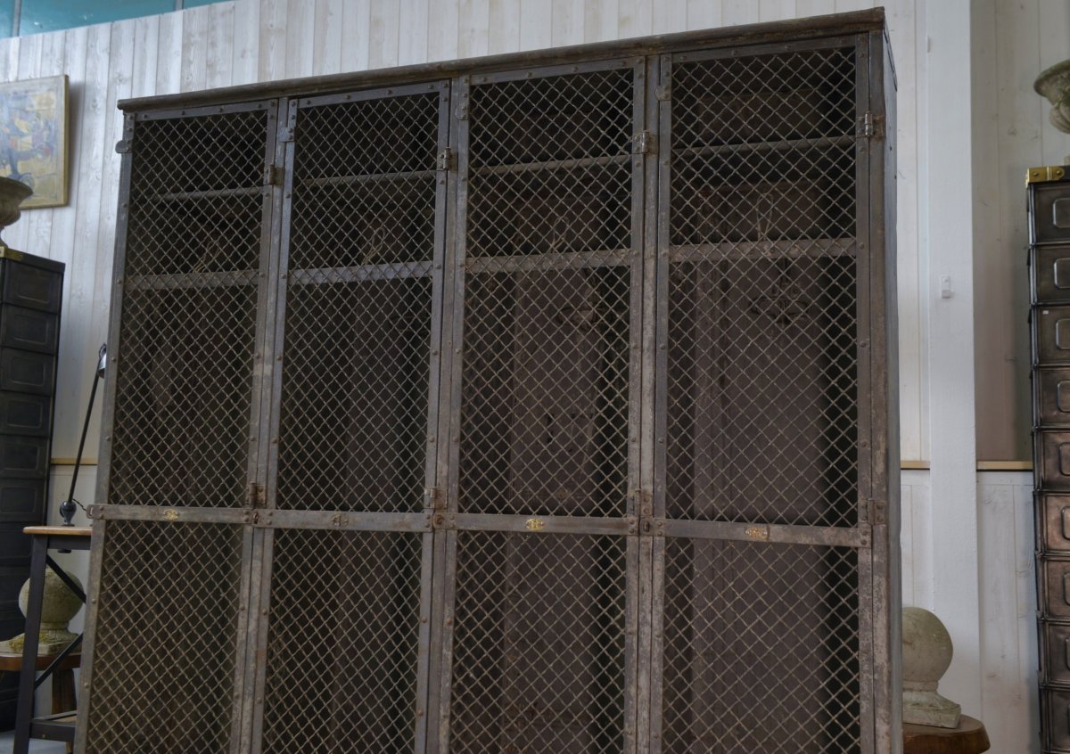 Old Patinated Ghent Locker Room From The 1930s-photo-4
