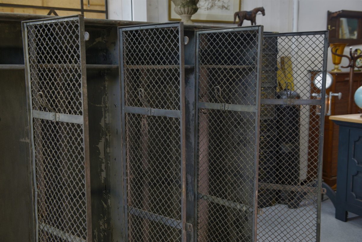 Old Patinated Ghent Locker Room From The 1930s-photo-3
