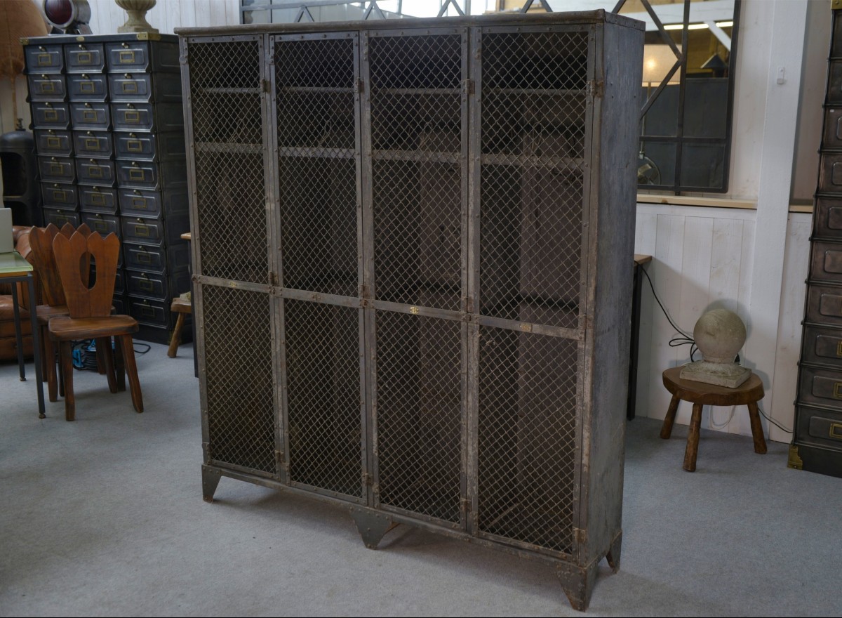 Old Patinated Ghent Locker Room From The 1930s