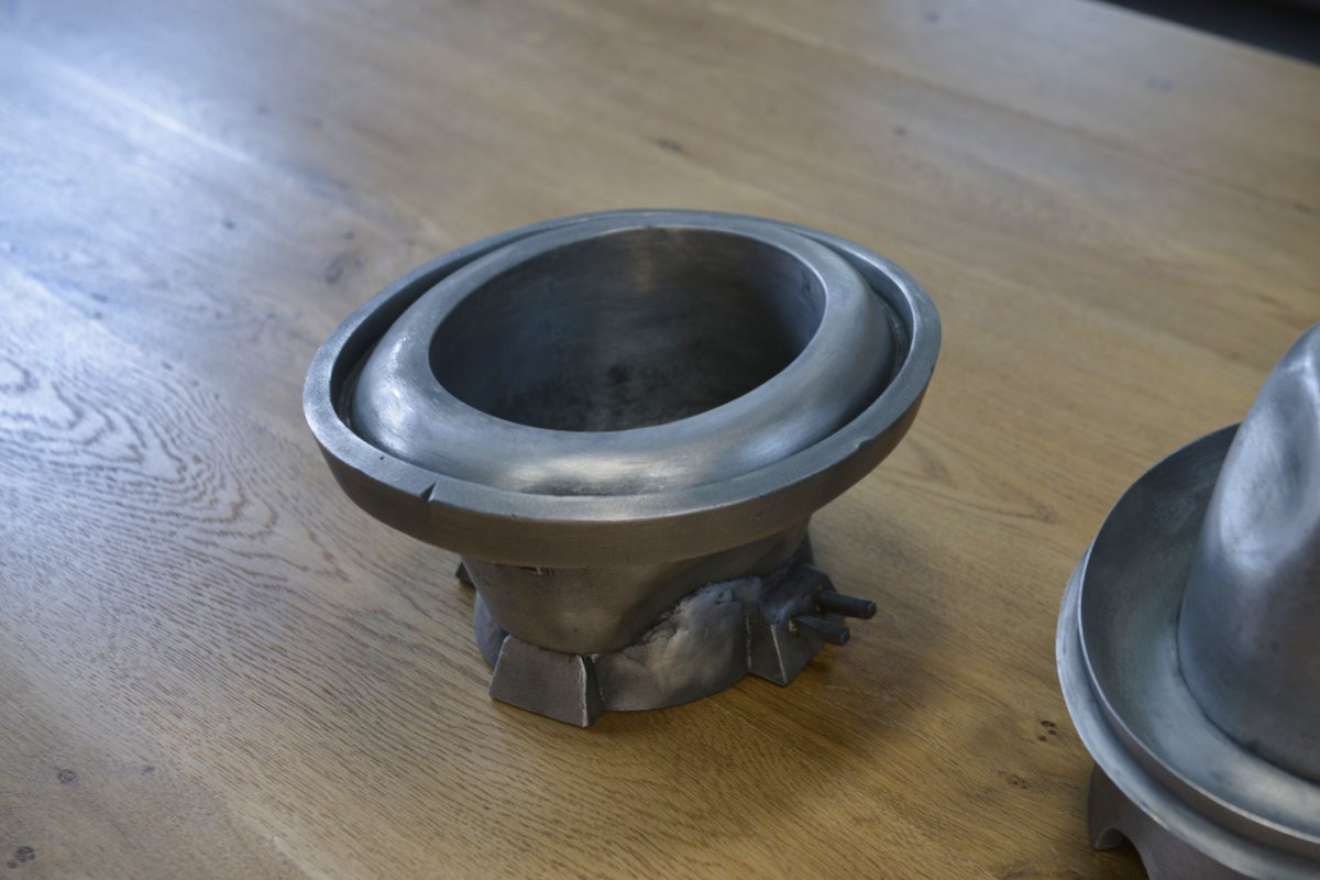 Antique Cast Aluminum Hat Mold From Jalard In Caussade, 1950s-photo-2