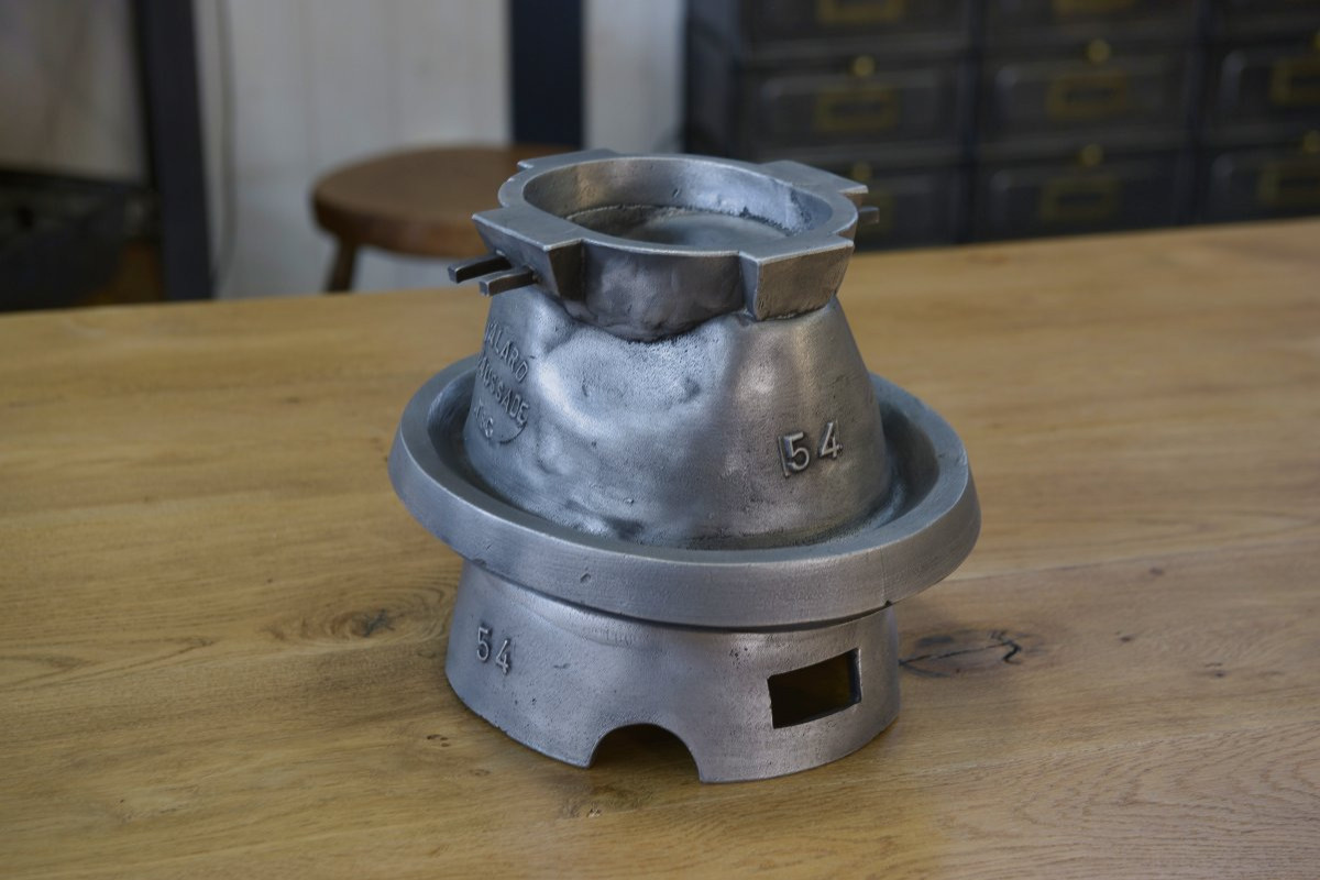 Antique Cast Aluminum Hat Mold From Jalard In Caussade, 1950s-photo-2