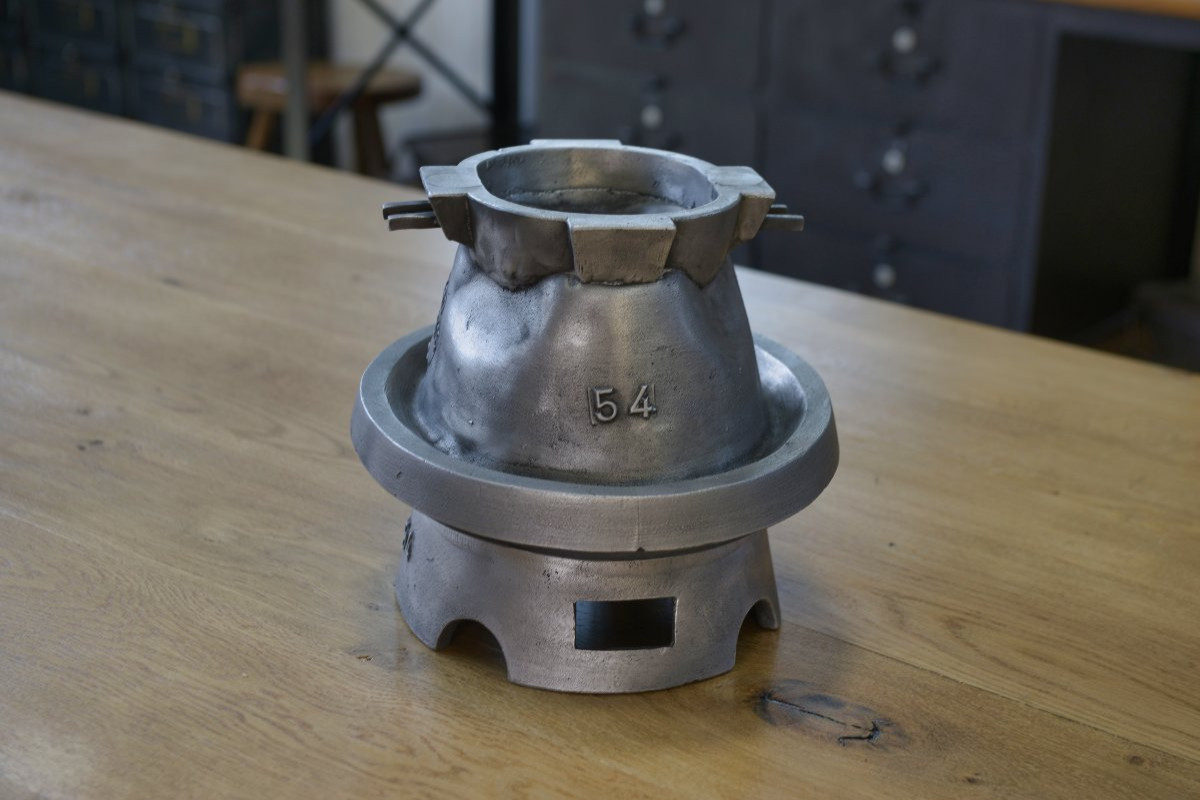 Antique Cast Aluminum Hat Mold From Jalard In Caussade, 1950s-photo-4