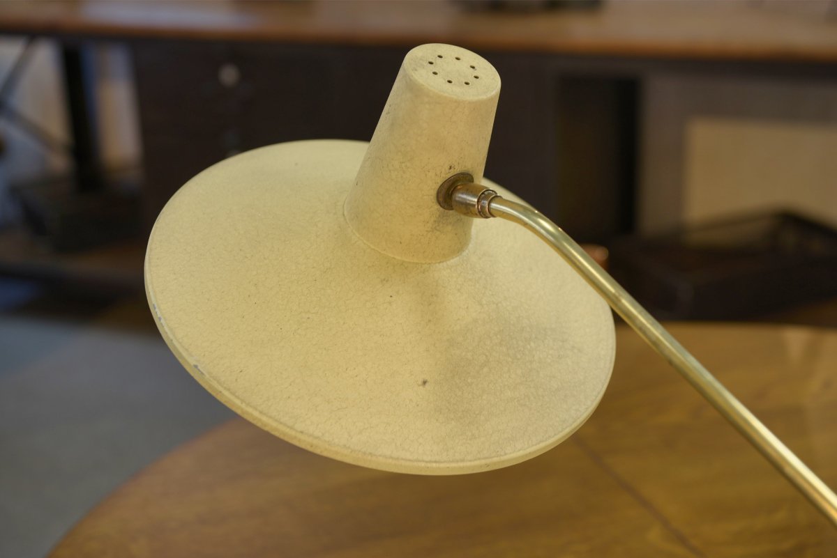Lampe de bureau avec pince étau origine allemande 1960's-photo-2