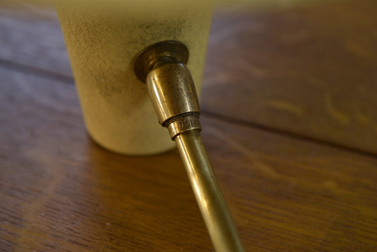 Lampe de bureau avec pince étau origine allemande 1960's-photo-3