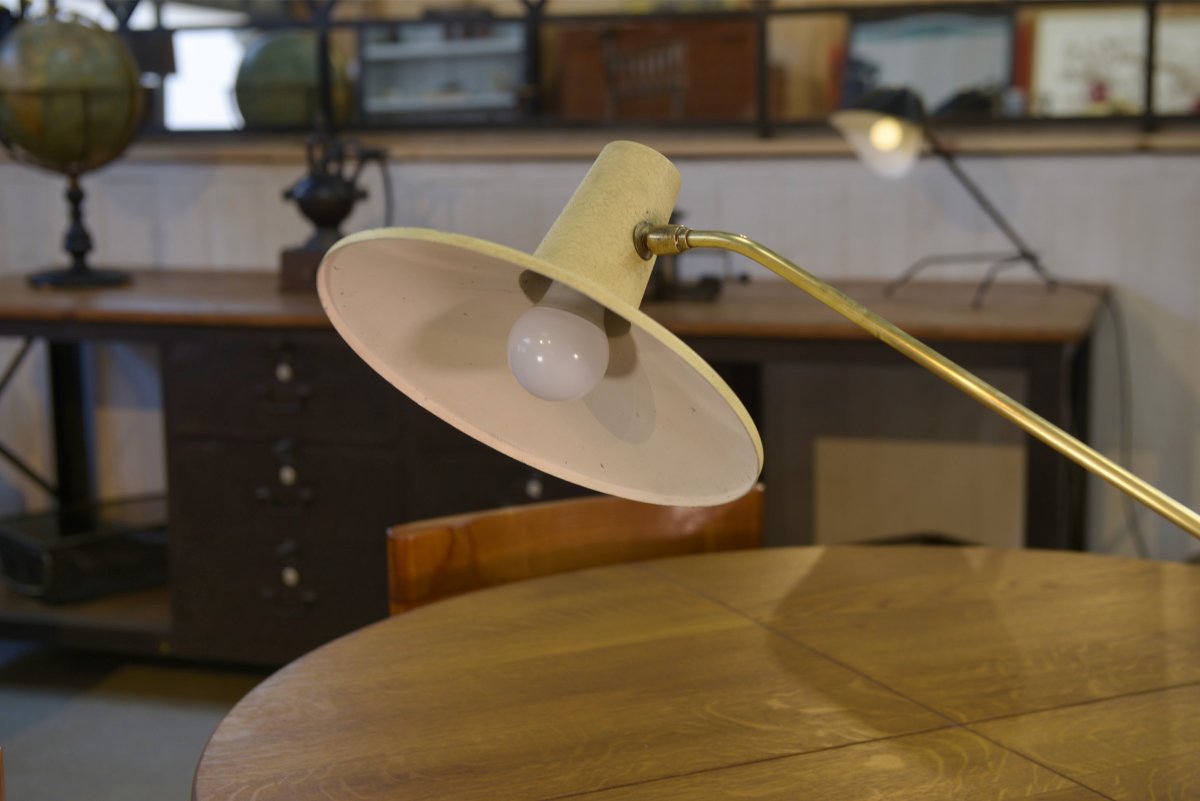 Lampe de bureau avec pince étau origine allemande 1960's-photo-2
