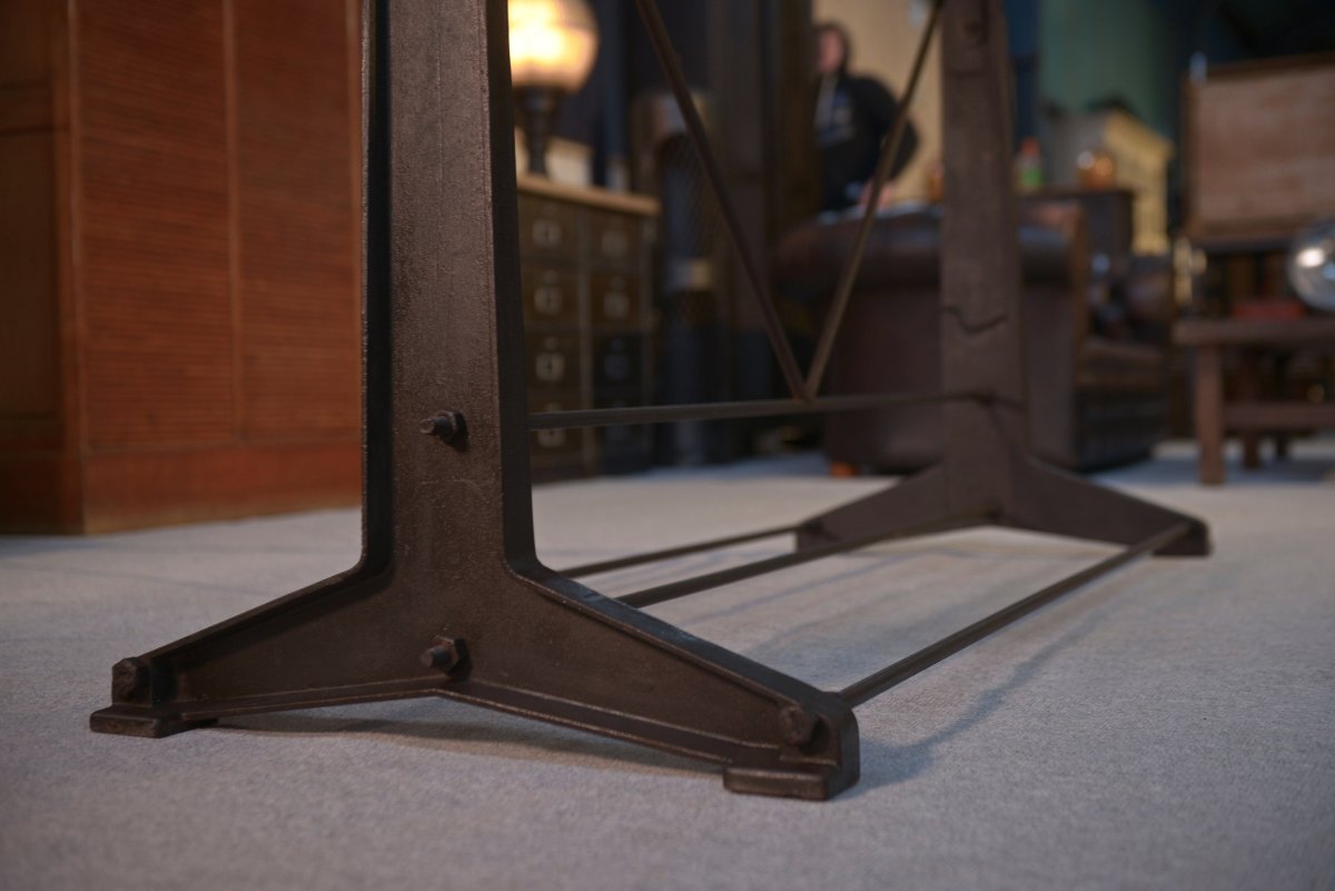 Industrial Console With Oak Top-photo-4