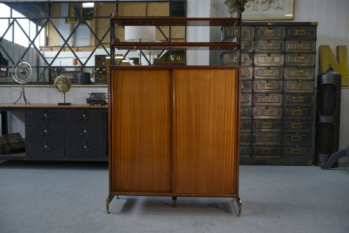 Minimalist Shelving Unit By Antonio Ferretti Milano 1960's-photo-4